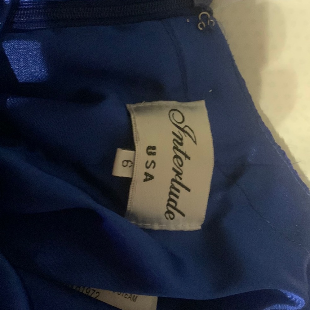 Beautiful blue prom dress